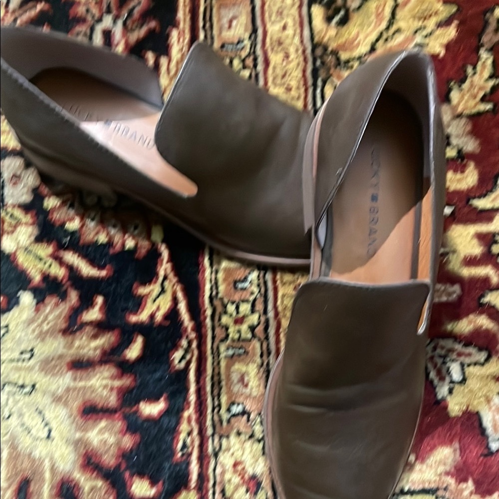 Lucky Brand Women's Brown Slip-On Booties - Picture 2 of 4